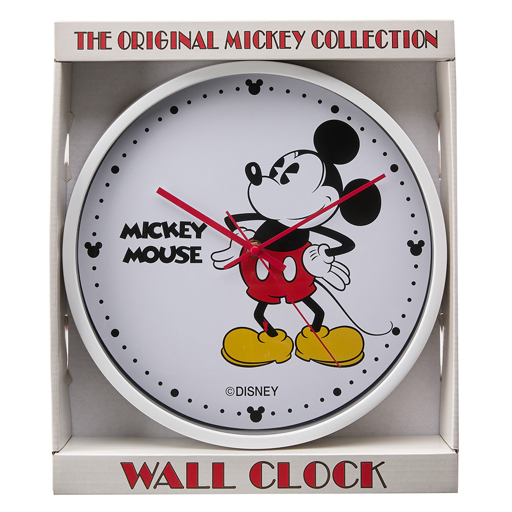 Disney Mickey Mouse Wall Clock - Battery Operated Silent Non-Ticking Decor for Kids Room, Kitchen, Office - TA13909