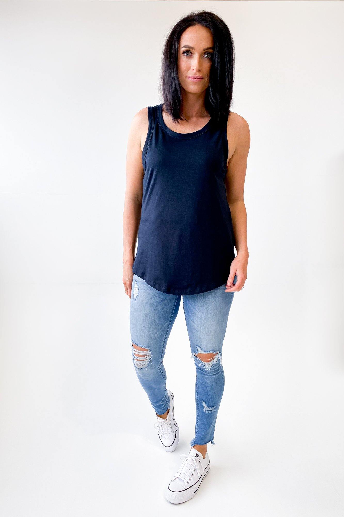 AS Colour Sunday Singlet Navy - Soft Cotton Sleeveless Undershirt for Men & Women - Multipack Value Deal - Perfect for Layering, Gym, Workout & Casual Wear