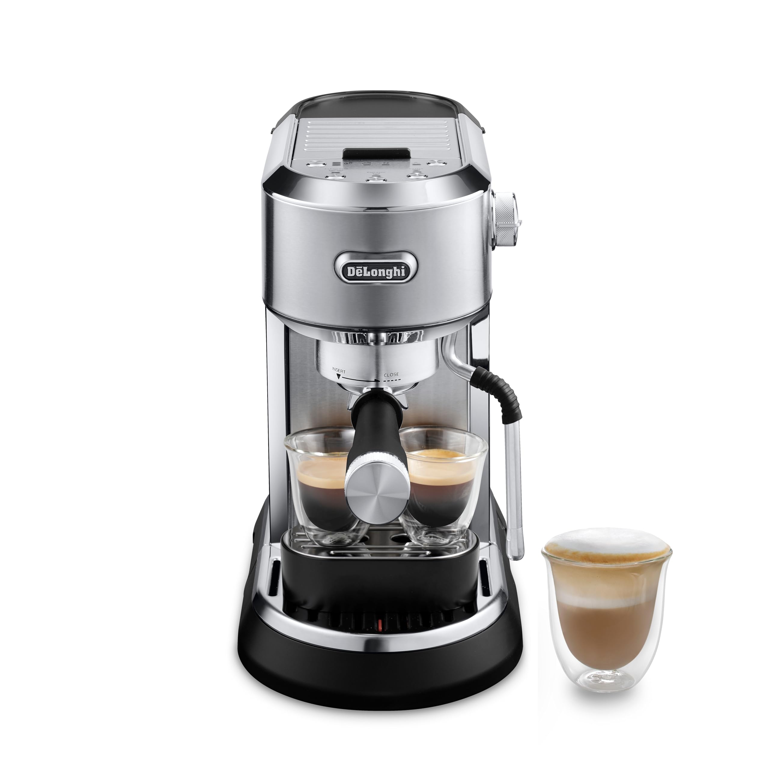 De'Longhi Dedica Maestro Manual Espresso Machine - Premium Home Barista Coffee Maker for Latte & Cappuccino | Perfect for Small Kitchens & Office Use