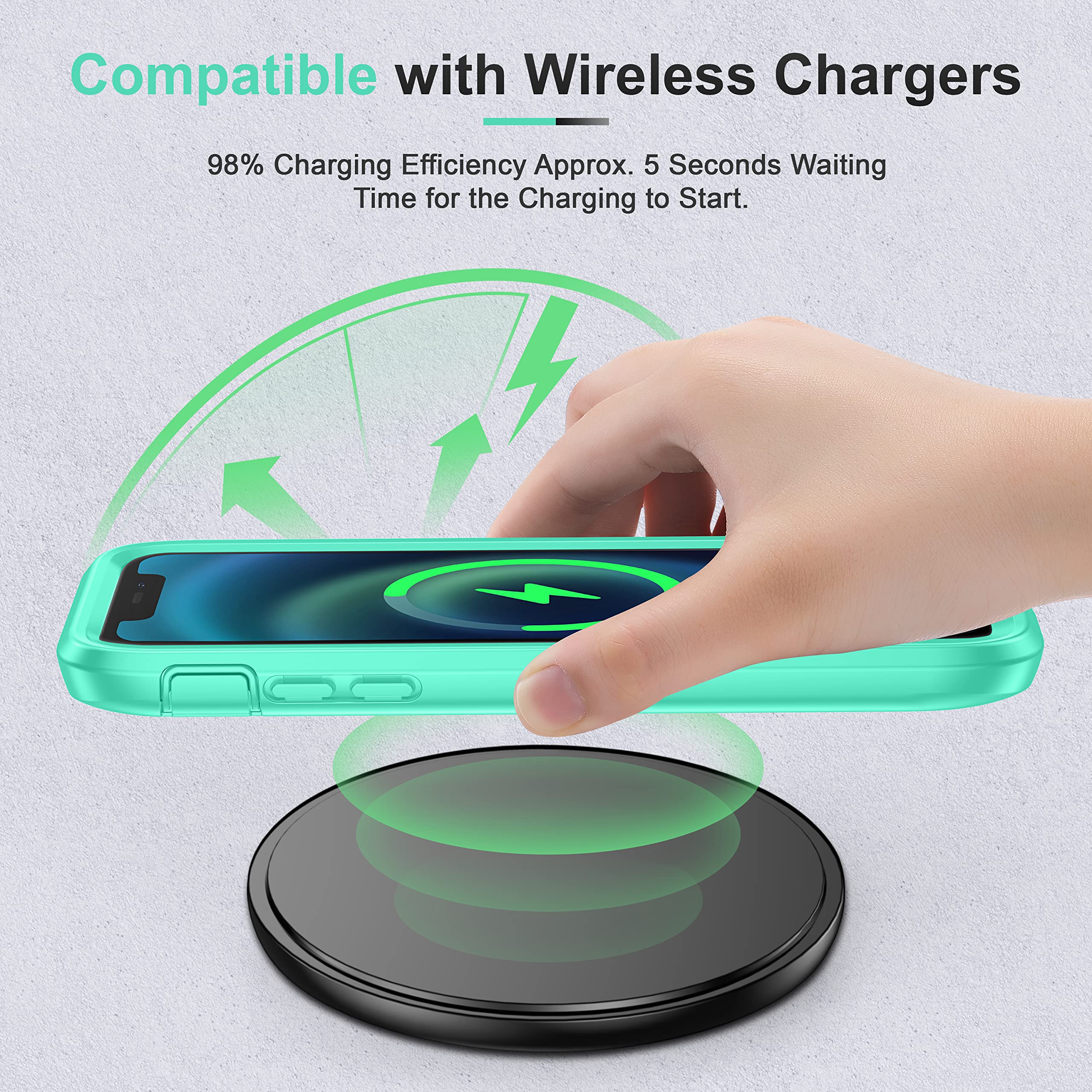 ImpactStrong Heavy Duty Protective Case for iPhone XR - Full Body Shockproof Cover with 2X Tempered Glass Screen Protectors (Mint/Clear) | Perfect for Outdoor, Work & Extreme Sports Protection