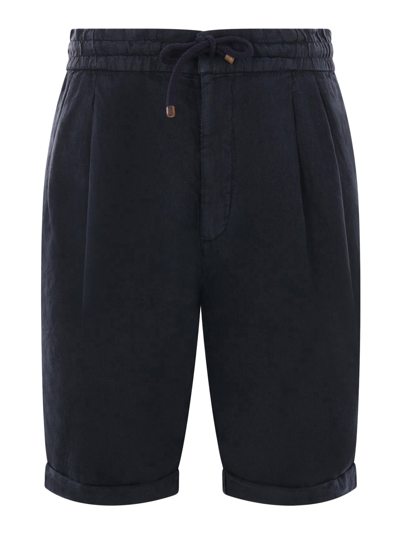 Premium Garment-Dyed Linen Gabardine Bermuda Shorts with Adjustable Drawstring & Darts | Comfortable Casual Wear for Men & Women | Perfect for Summer, Beach, Travel & Outdoor Activities