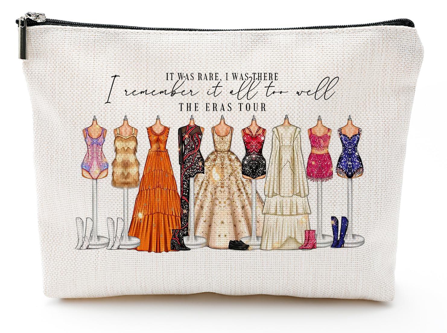 QualityLife The Eras Makeup Bag - Taylor Swift All Too Well Merchandise for Singer Fans | Perfect Women's & Girls Birthday Gifts | Great for Concerts, Travel & Everyday Use