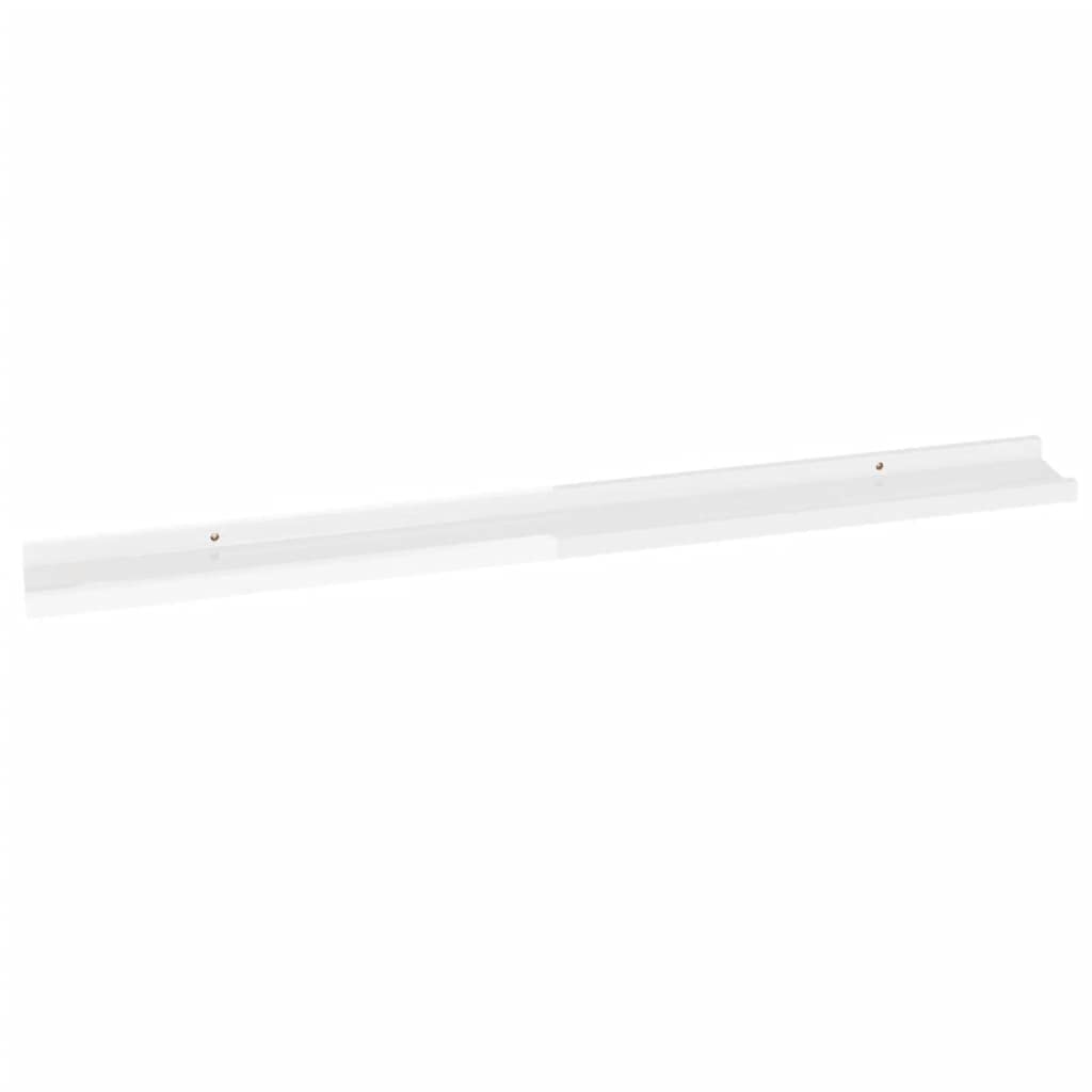4-Pack High Gloss White Wall Shelves 39.4
