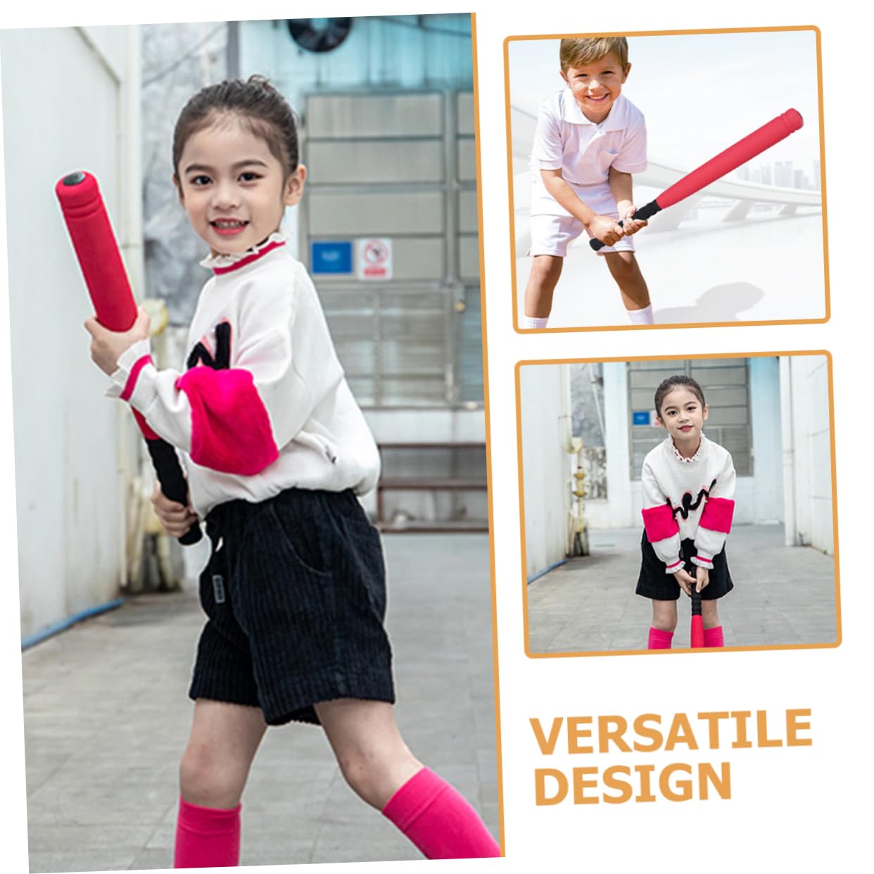 BESPORTBLE Plastic Baseball Bats - Lightweight & Durable Training Bats for Kids & Adults | Perfect for Baseball Practice, Backyard Games & Sports Training | Portable & Safe EVA Material