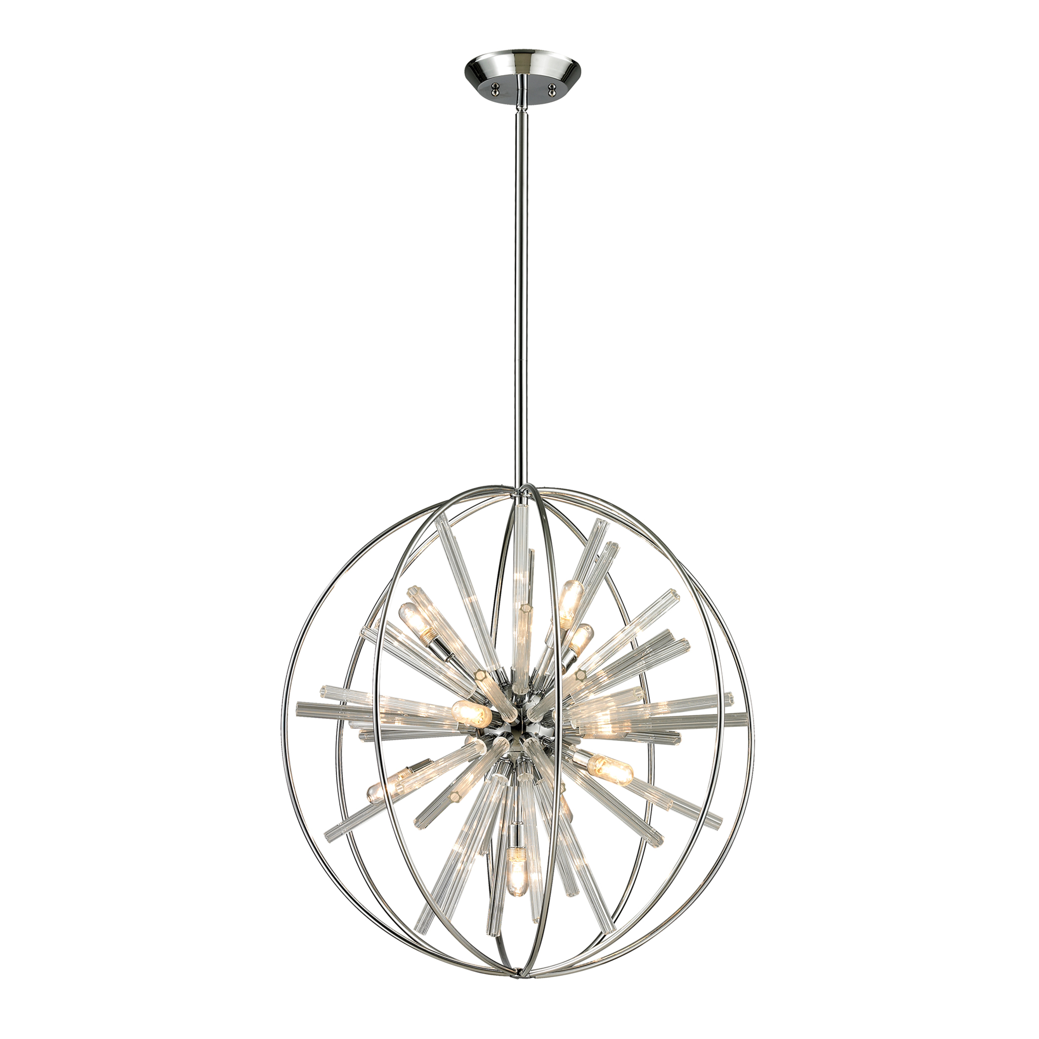 Twilight Orb Chandelier - Modern Crystal Ceiling Light Fixture for Dining Room, Living Room & Bedroom | Elegant Home Decor Lighting for Weddings & Interior Design