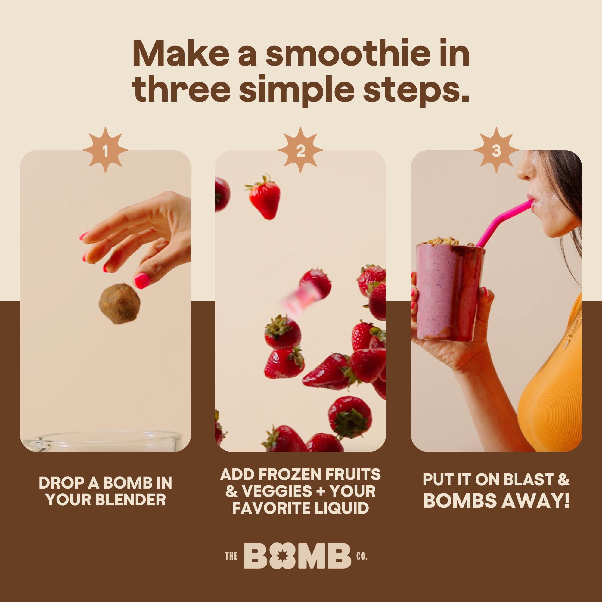 The Bomb Co. Blender Bomb - Java Jolt Superfood Smoothie Mix with Coffee & Amino Acids for Energy Support | High Fiber 10 Servings | Perfect for Post-Workout Recovery & Morning Energy Boost