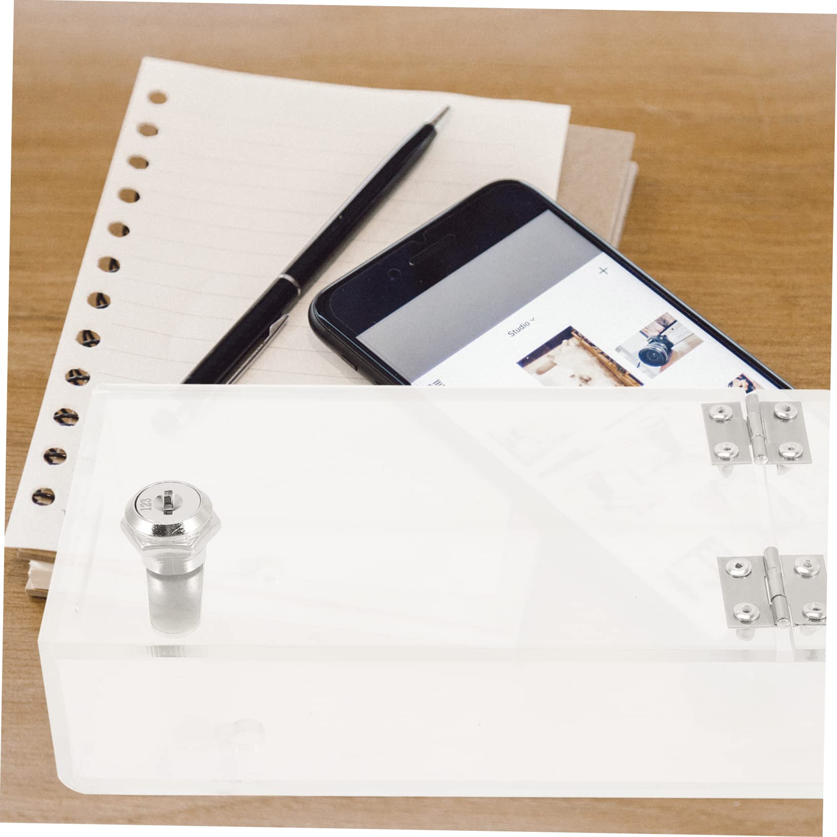 WOONEKY Small Box Lock Phone Case - Secure Cell Phone Holder for Self-Discipline & Focus | Perfect for Study, Work, and Digital Detox