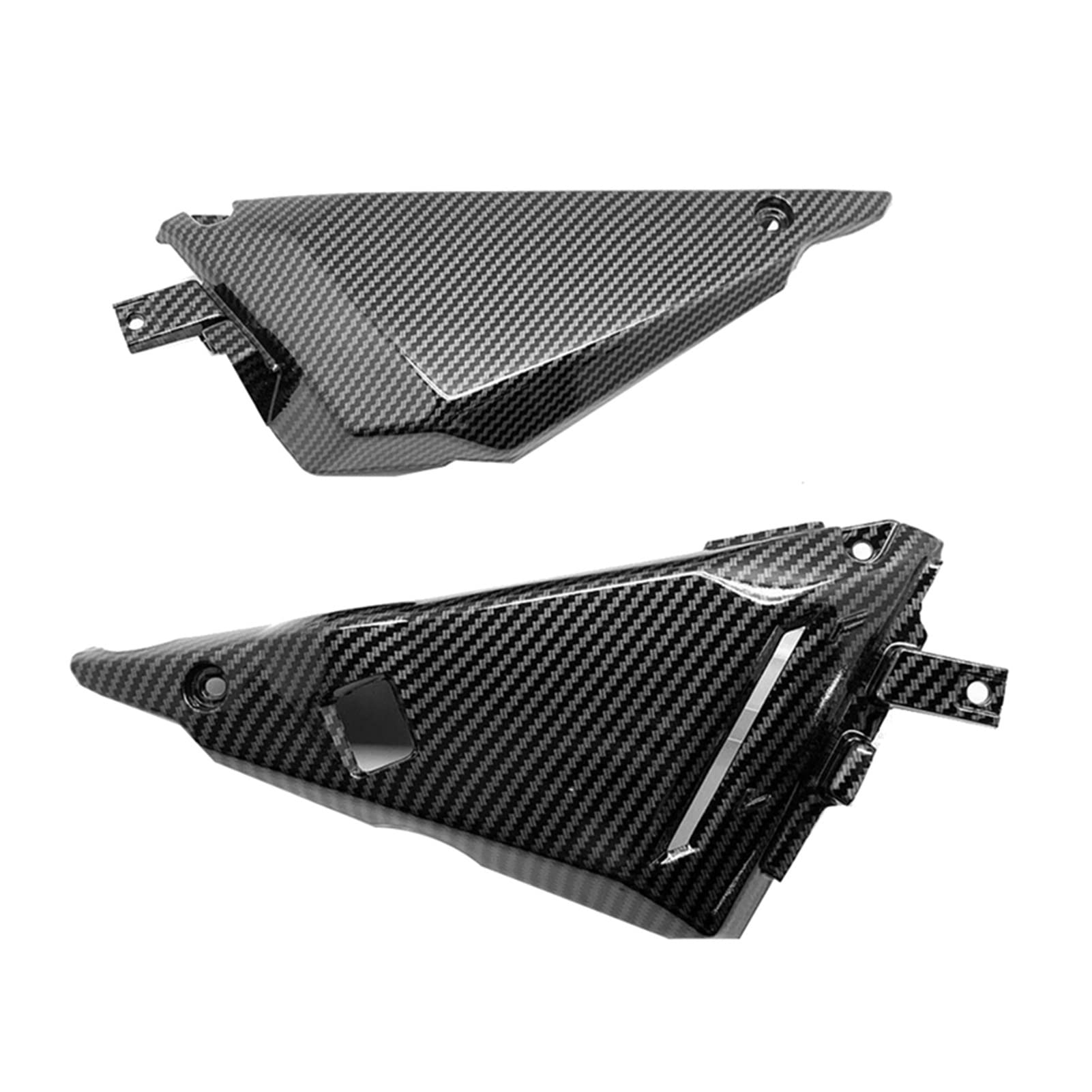 Carbon Fiber Motorcycle Side Frame Cover Panel Fairing Cowling for Kawasaki Z650 2017-2019 | Lightweight & Durable | Perfect for Street Racing & Custom Bike Builds (Color: A)