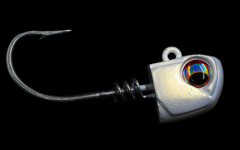 5-Pack Screwlock Jig Head Fishing Hooks - 3 oz Weighted Jig Heads for Bass, Walleye & Saltwater Fishing - Perfect for Soft Plastic Baits & Lures