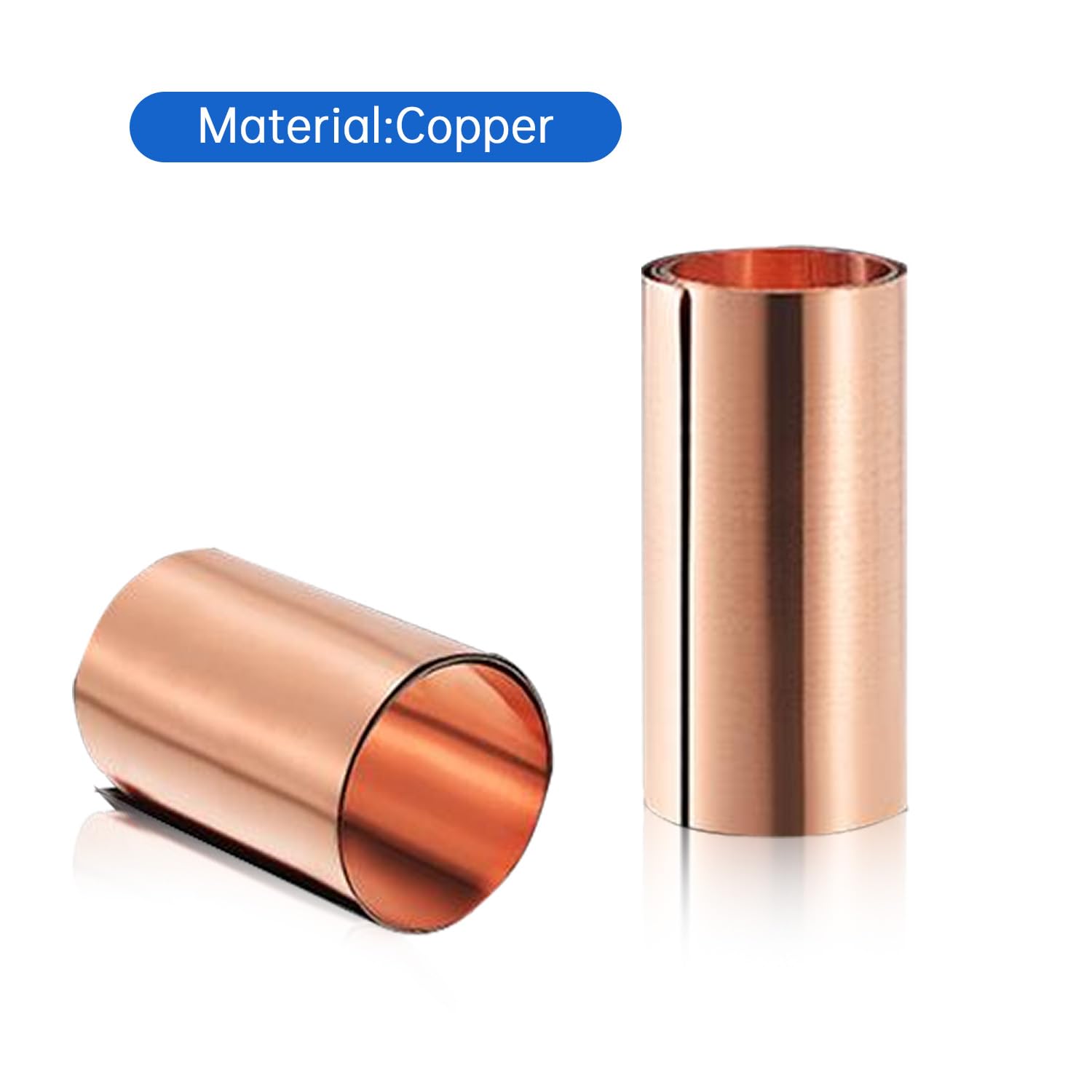 Premium Copper Sheet Roll 1000x50x0.6mm - Heavy Duty Copper Flashing for Roofing, Gutters & DIY Projects | Weatherproof Metal for Home Repair, Crafting & Metalworking