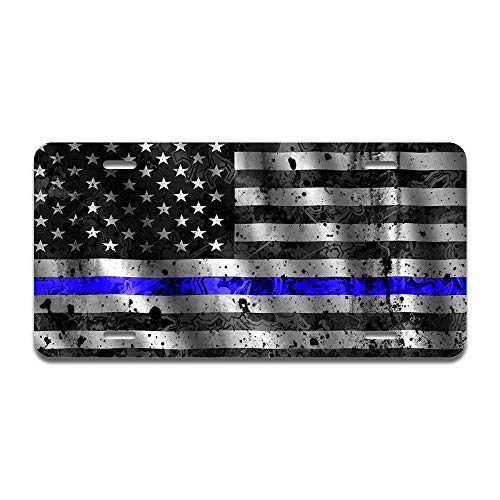 America Grunge Flag in the Wind Blue