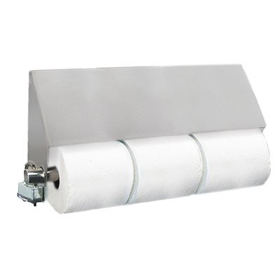 STP Series Triple Roll Slanted Dispenser - Modern Toilet Paper Holder for Bathroom, Kitchen & Office - Space-Saving Design with Easy Roll Access