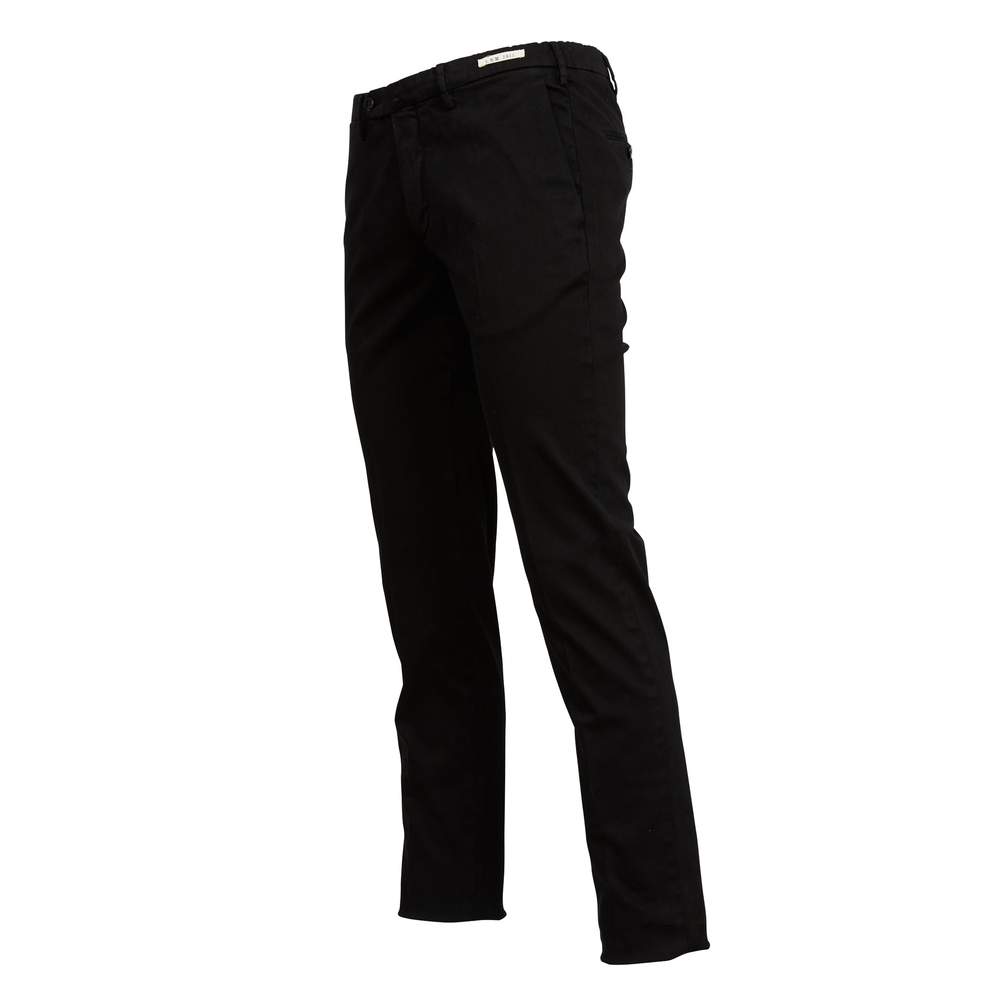 L.B.M 1911 Stretch Cotton Elastic Waist Pants for Men - Comfortable Casual Trousers in Black (Regular Fit) - Perfect for Office, Travel, and Everyday Wear