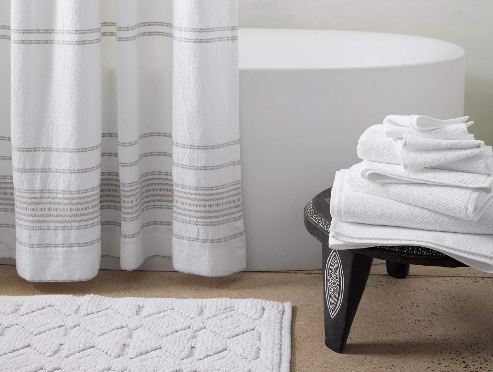 Coyuchi Air Weight Organic Cotton Towels Set of 6 - Ultra Soft & Absorbent Bath Towels, Hand Towels & Washcloths (Alpine White) | Luxury Spa & Bathroom Essentials for Home & Hotels