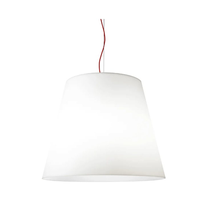 Amax Suspension Lamp by FontanaArte - Modern Glass Pendant Light for Dining Room, Kitchen Island & Living Room Decor