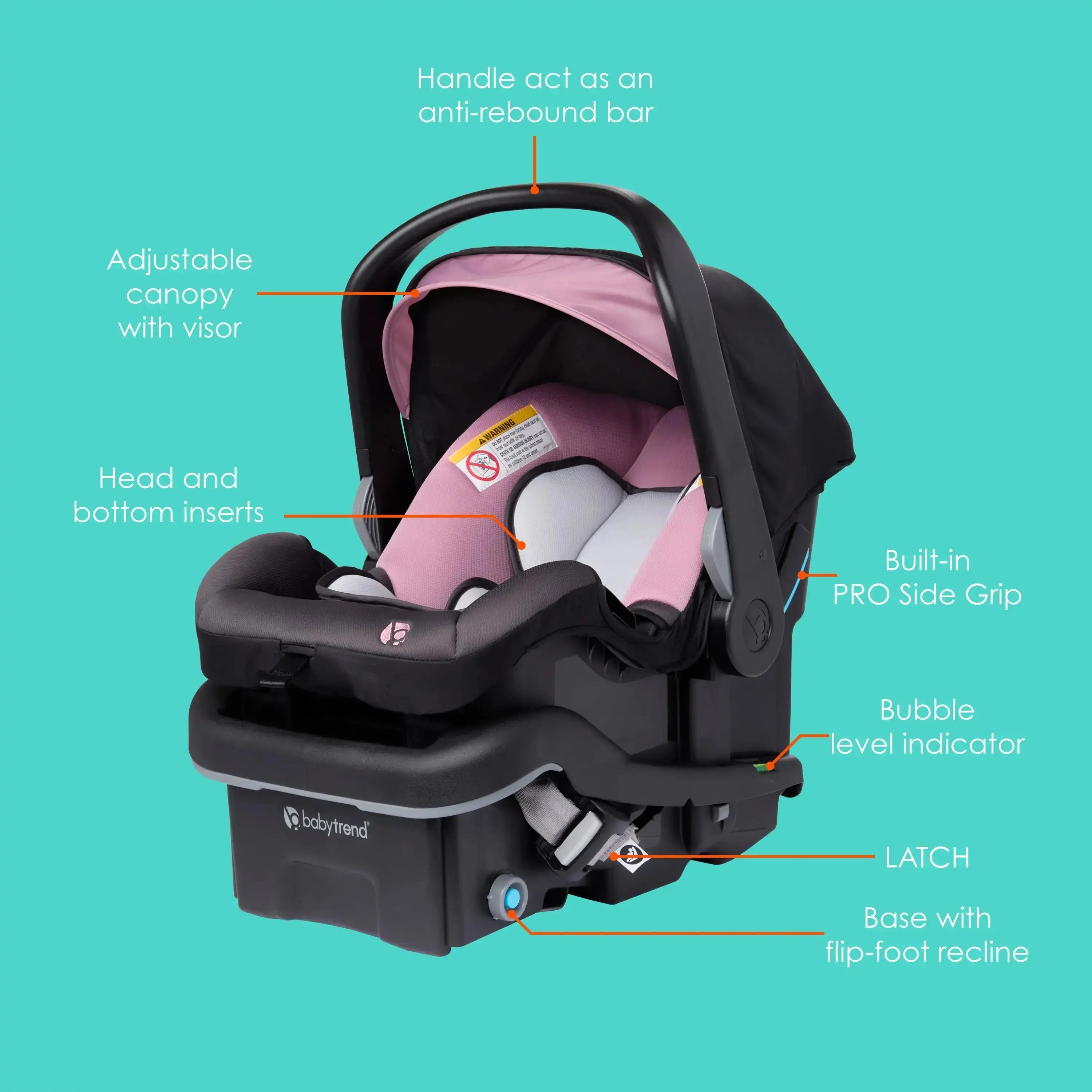 EZ Lift™ PRO Infant Car Seat - Lightweight & Safe Baby Car Seat for Newborns to 35 lbs - Perfect for Travel, Airplanes & Everyday Use