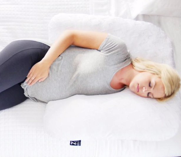 Malouf Horseshoe Pillow - Neck Support Travel Pillow for Side & Back Sleepers - Perfect for Airplane, Car & Home Use