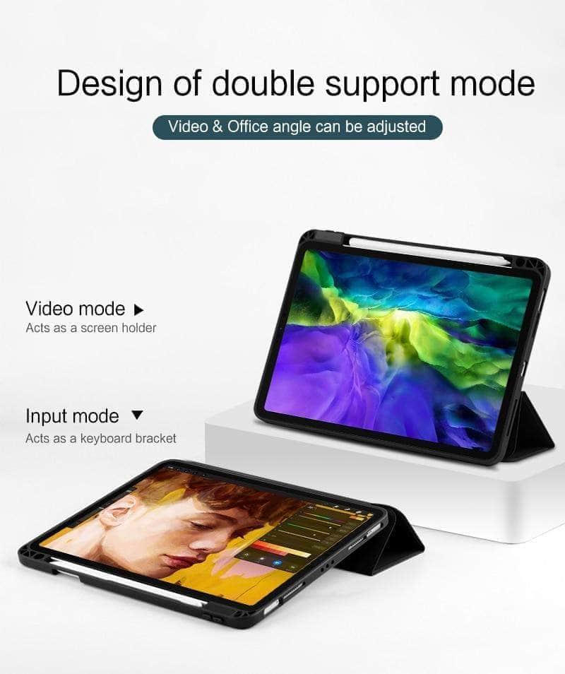 2021 iPad Pro 11 Inch Smart Magnetic Folio Case with Split Design - Perfect for Work, Study & Travel Protection