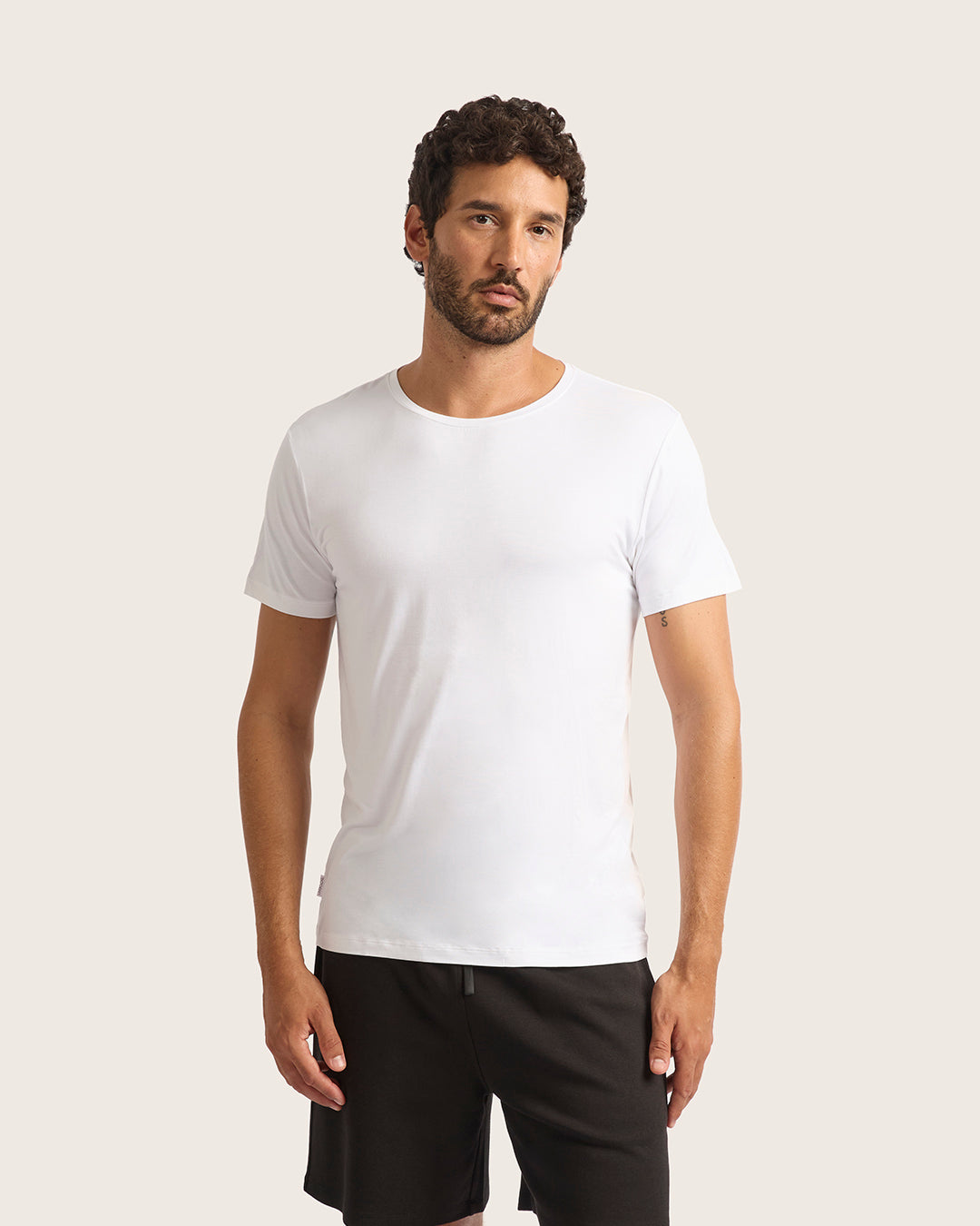 Premium Men's Crew Neck T-Shirt - Soft Cotton White Tee for Casual Wear & Everyday Comfort | Gym, Workout, Lounge & Street Style
