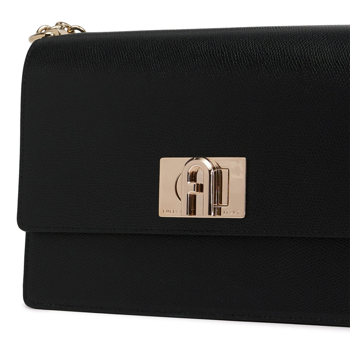 Furla 1927 S Nero Crossbody Bag for Women - Stylish Leather Shoulder Purse with Adjustable Strap, Perfect for Daily Use, Travel & Shopping