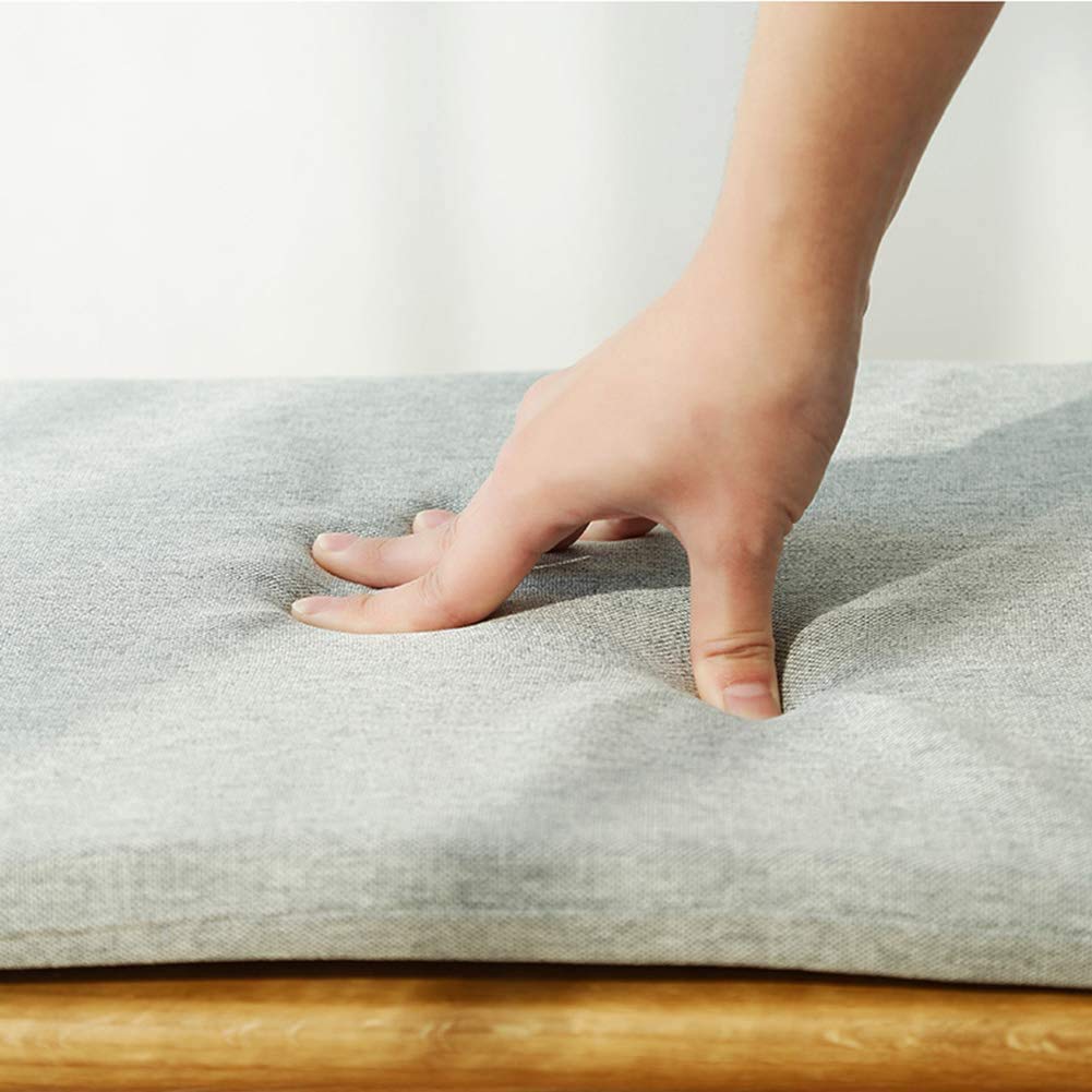 Non-Slip Japanese Style Long Dining Chair Cushion - Waterproof Outdoor/Indoor Bench Cushion with Ties - 35x180x3cm (14x71x1inch) for Bay Window, Patio, Coffee Shop & Home Decor