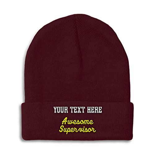 Burgundy Personalized Text Here