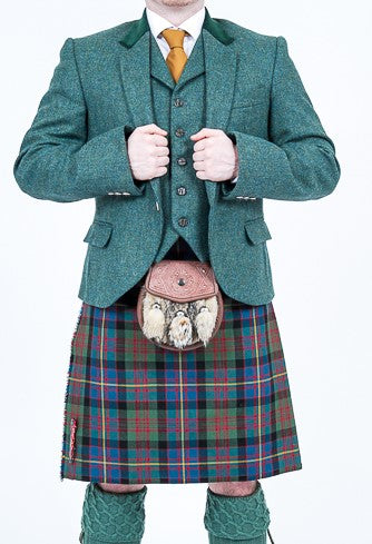 Stylish Lovat Green Tweed Crail Outfit - Classic Scottish Fashion for Men & Women | Perfect for Weddings, Outdoor Events & Autumn/Winter Wear