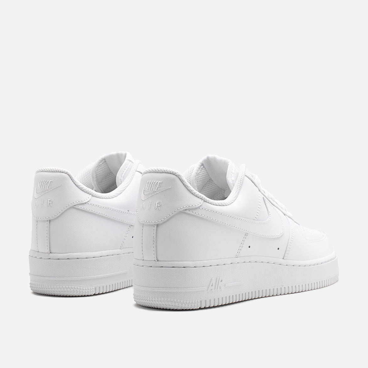 Nike Air Force 1 '07 Low White/White Sneakers - Men's Classic Basketball Shoes for Casual Wear & Street Style