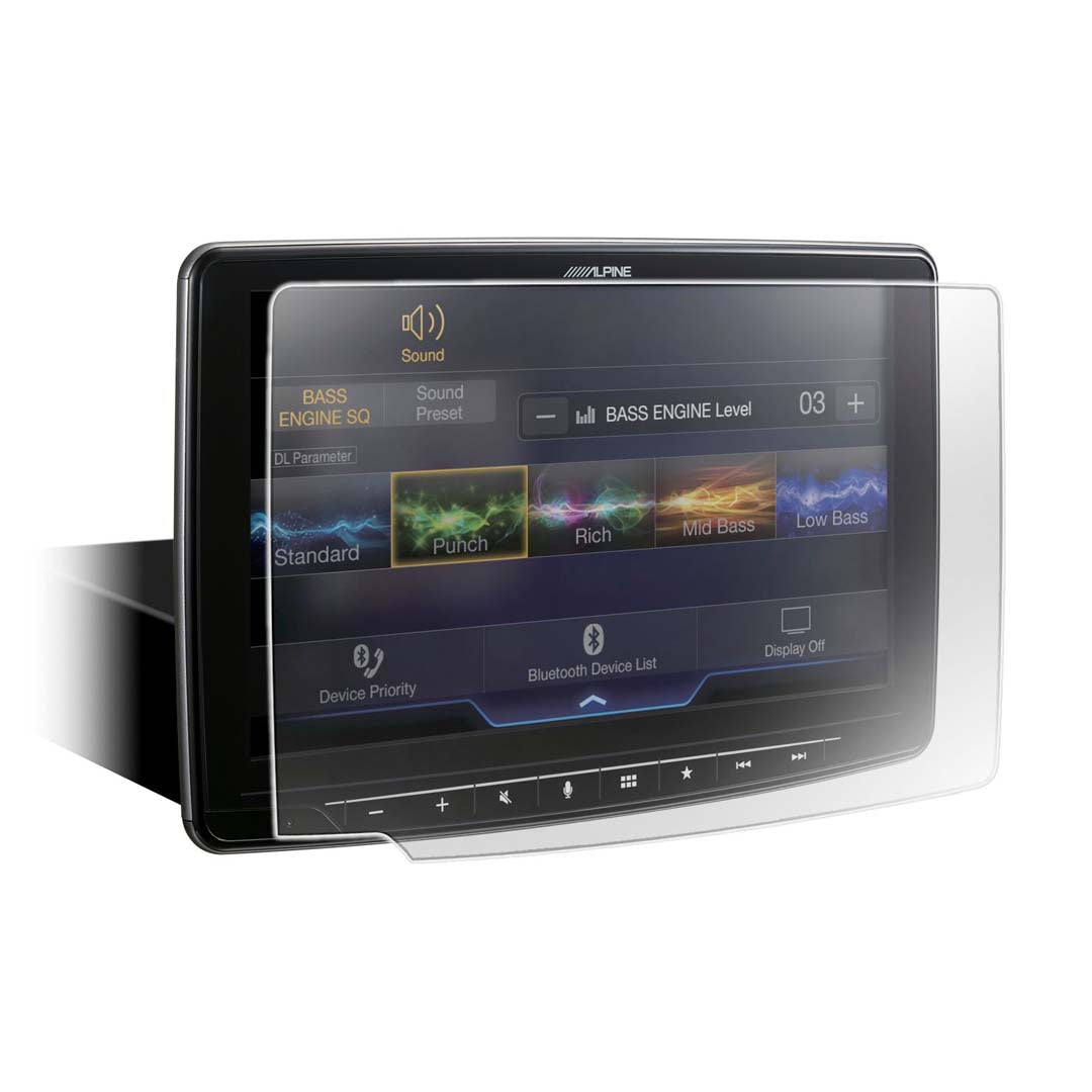 Alpine KTX HF9 Screen Protector for Alpine Halo 9 - HD Clear Anti-Scratch Film - Perfect for Off-Road, Marine & Car Audio Systems