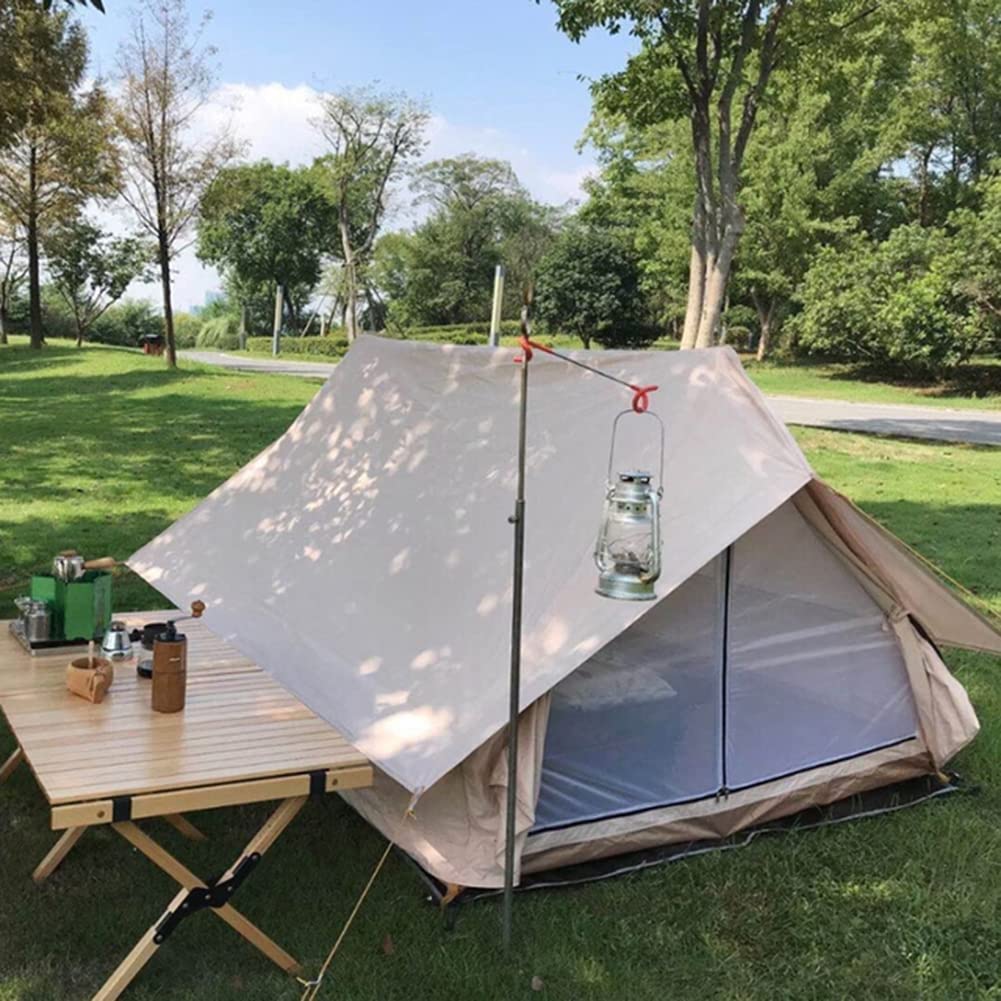 2-Person Cotton Teepee Tent for Outdoor Camping - Breathable Yurt Style Sun Protection Tent for Family Travel, Hiking & Backpacking | Perfect for Beach Trips, Backyard Camping & Festival Use