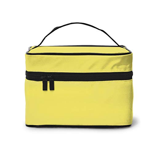 TJNMU Yellow Waterproof Travel Toiletry Bag for Women & Men - Cosmetic Organizer with Multiple Pockets, Perfect for Makeup, Grooming Kit & Toiletries - Ideal for Vacation, Camping & Business Trips