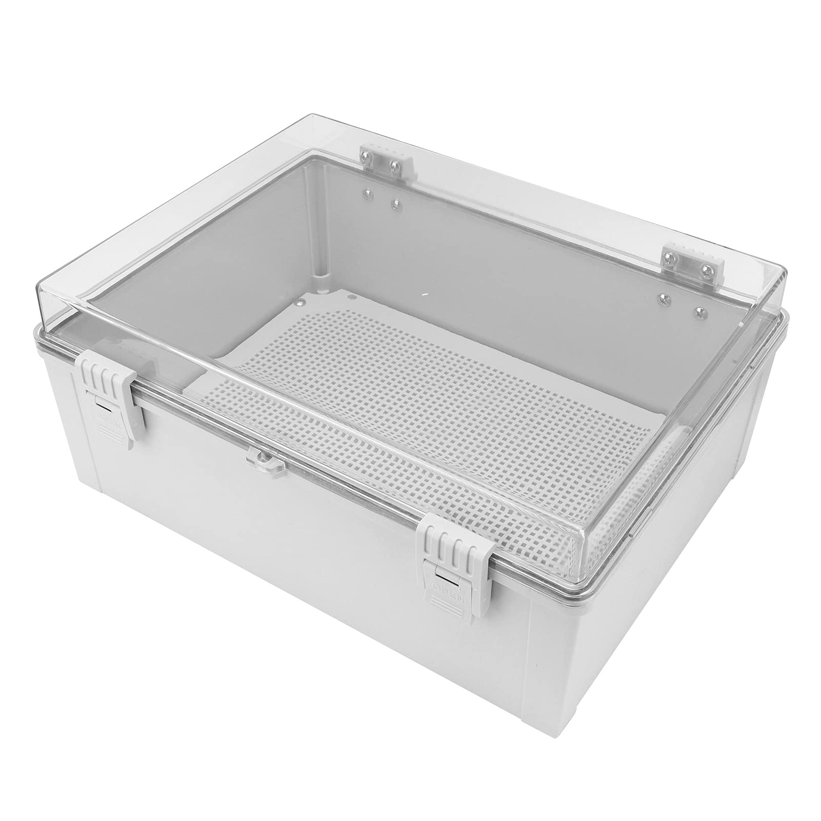 Waterproof Junction Box - Grey & White ABS Electrical Enclosure for Distribution Panels | Outdoor & Indoor Wiring Protection
