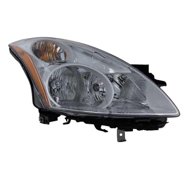 Compatible CAPA 10-12 Nissan Altima Sedan Front Headlight Assembly - Right Passenger Side with Bulb | Perfect for Replacement & Night Driving Safety
