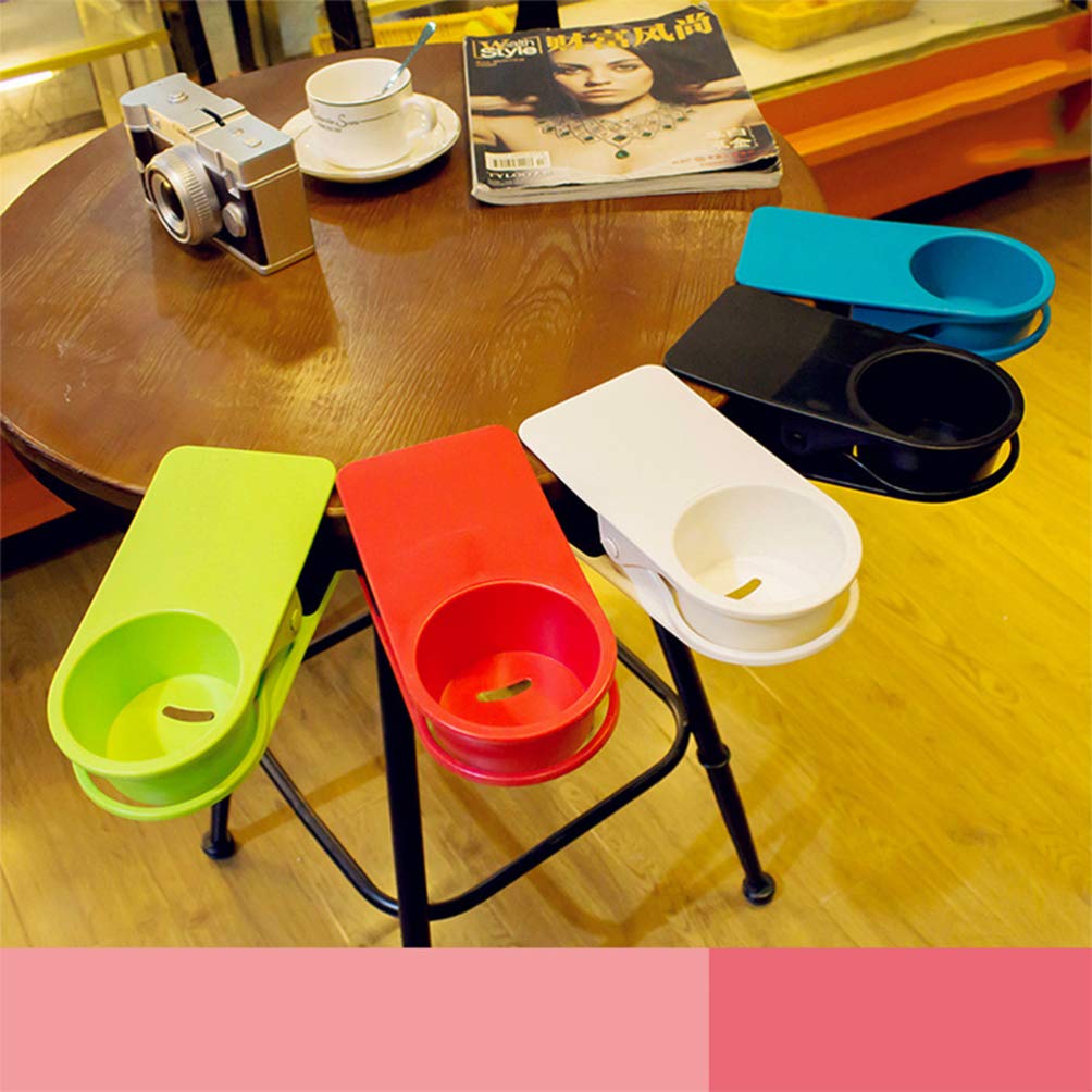 Cabilock Large Desk Cup Holder Clip - Coffee Mug Holder with Saucer, Table Bottle & Drink Holder for Office, Home, Car - Perfect for Workstations, Kitchen, Travel & Outdoor Use