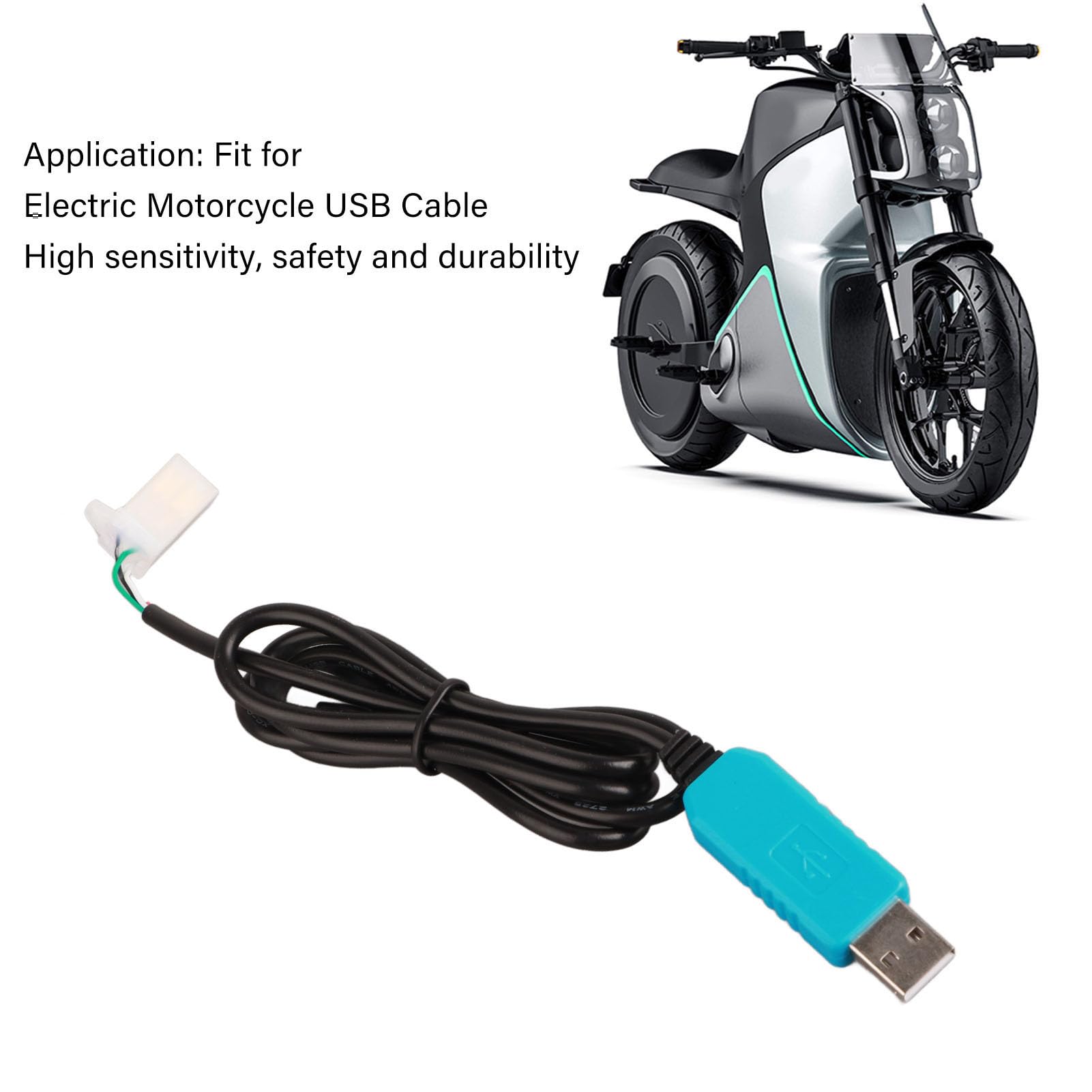 VOTOL Electric Motorcycle Controller Cable - RS323 USB Cable for Stable & Sensitive Performance | Compatible with VOTOL Controllers | Perfect for DIY Repairs, Upgrades & Electric Bike Maintenance