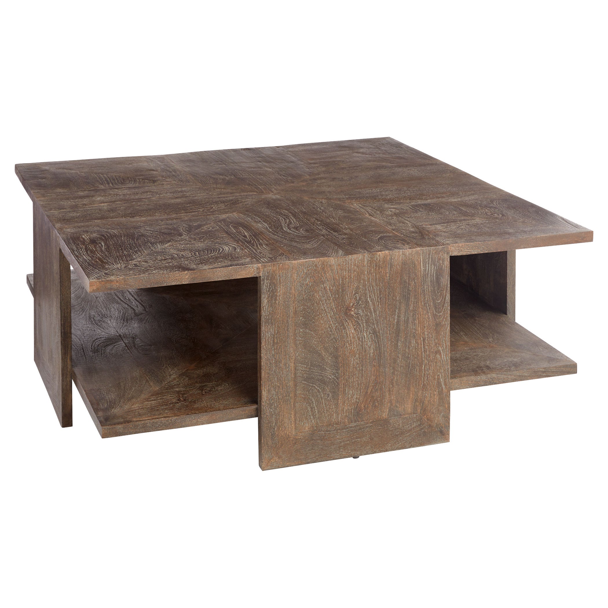Cyan Design 11618 Alta 48 Inch Coffee Table - Cerused Coffee Bean Finish | Modern Living Room Center Table for Home Decor & Entertaining