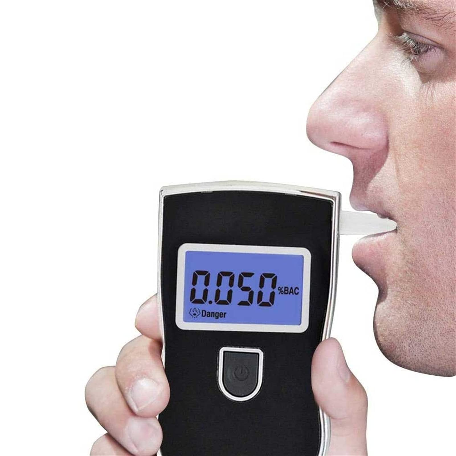 **Portable Digital Breathalyzer with LCD Screen - Keychain Alcohol Tester for Drivers, Personal & Home Use - Detect BAC Levels for Safe Driving & Responsible Drinking**