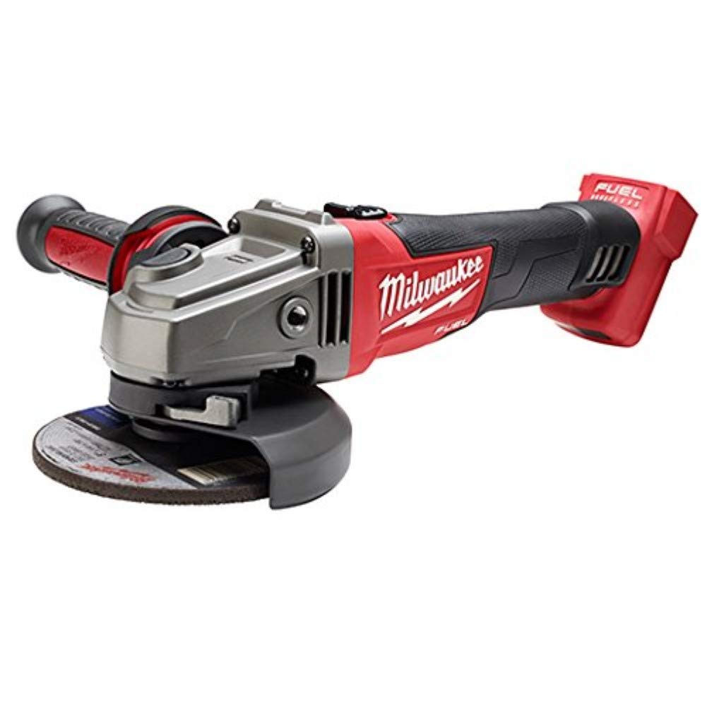 Milwaukee 2781-20 4-1/2 Inch Cutoff/Grinder Bare Tool - Cordless Slide Switch, Red - Perfect for Metal Cutting, Grinding & Concrete Work in Construction & DIY Projects