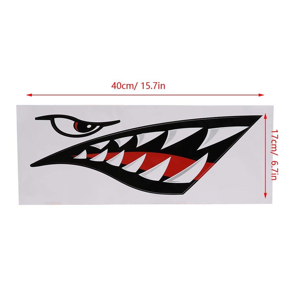 Premium Shark Car Stickers 2-Pack - High-Quality Vinyl Decals for Cars, Trucks, Boats & Motorcycles - Waterproof & UV Resistant for Outdoor Use - Perfect for Automotive, Marine & Adventure Enthusiasts