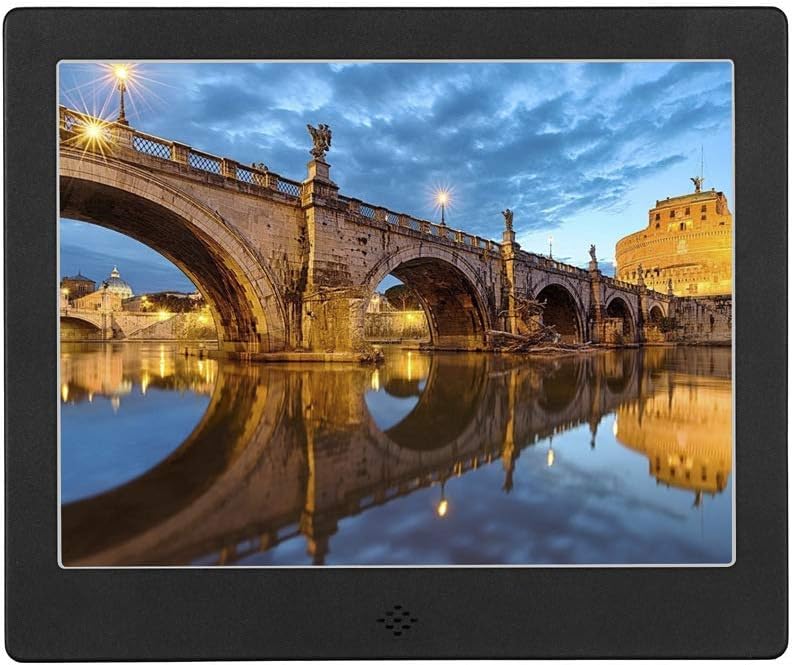 8 Inch Digital Picture Frame with IPS HD Screen - MP3/MP4 Video Player, Clock & Calendar - Remote Control Included (Pink) - Perfect for Home Decor, Office Display & Gift Giving