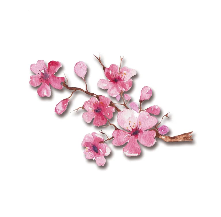8 Sheets Pink Flowers Waterproof Temporary Tattoo Stickers - Floral Fake Body Art for Women & Girls | Perfect for Parties, Festivals, Beach & Summer Makeup Looks
