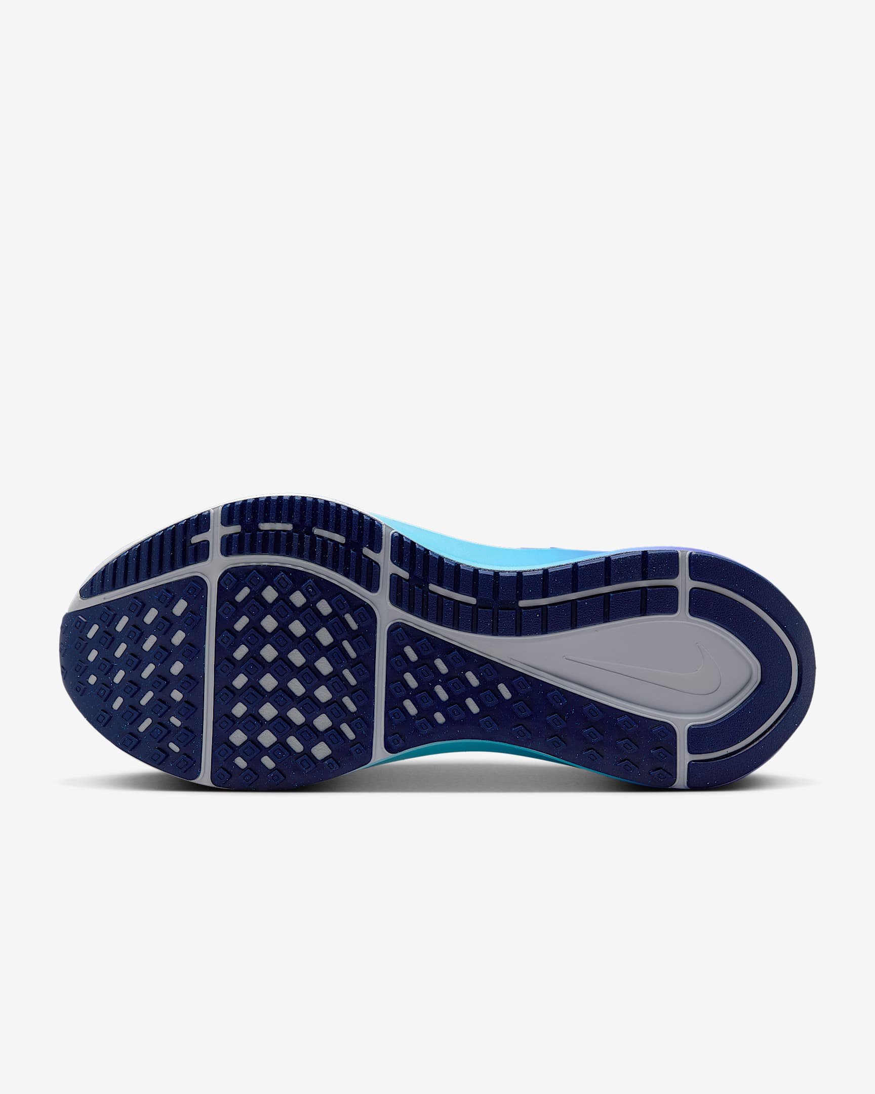 Nike Air Zoom Structure 25 Running Shoes for Men - D Width - Football Grey/Blue Void Ghost - Lightweight Cushioned Support for Training & Road Running