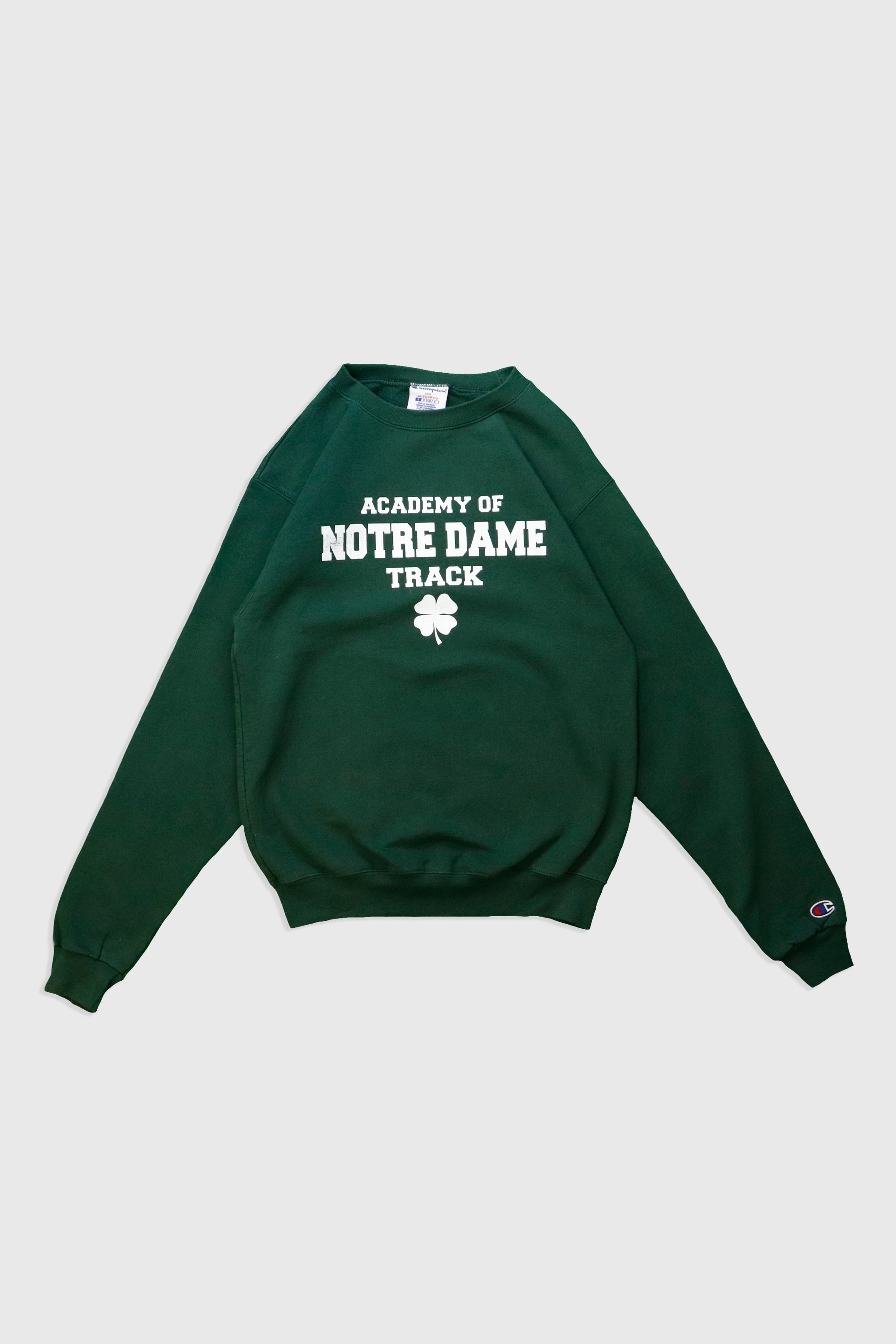 Vintage Academy of Notre Dame Track Sweatshirt - Size Small | Retro College Athletic Apparel for Men & Women | Perfect for Workouts, School Spirit & Casual Wear