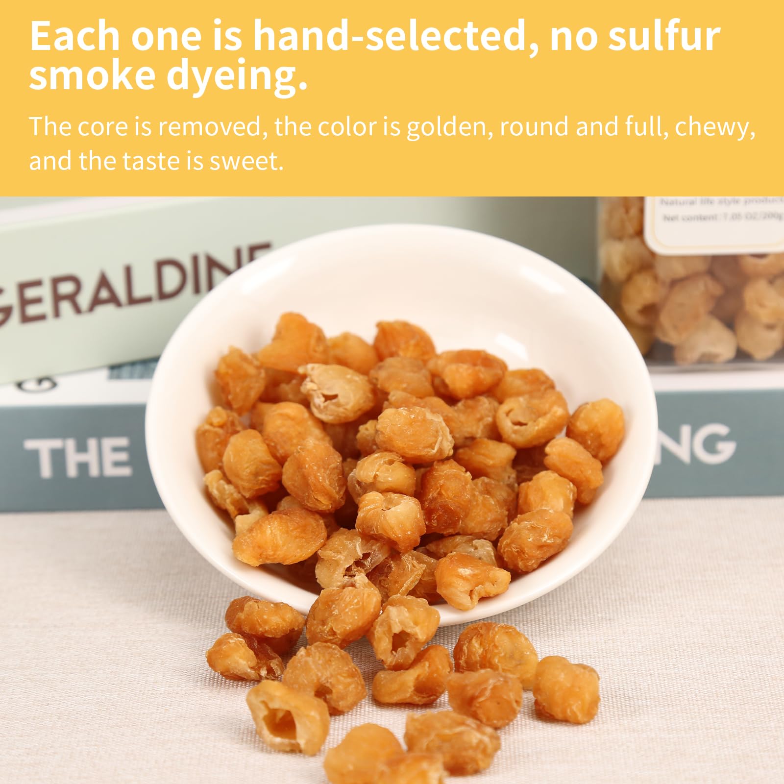 Premium Thai Dried Longan Fruit - 14.1oz/400g Natural Seedless Longan, No Additives, Sweet & Juicy Snack for Tea, Cooking & Healthy Eating - Perfect for Baking, Asian Desserts & On-the-Go Snacking