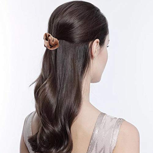 FAMEZA 8-Piece Velvet Scrunchies Set - Soft Hair Ties, Ponytail Holders & Hair Bands for Women & Girls - Perfect for School, Work, Gym & Everyday Styling
