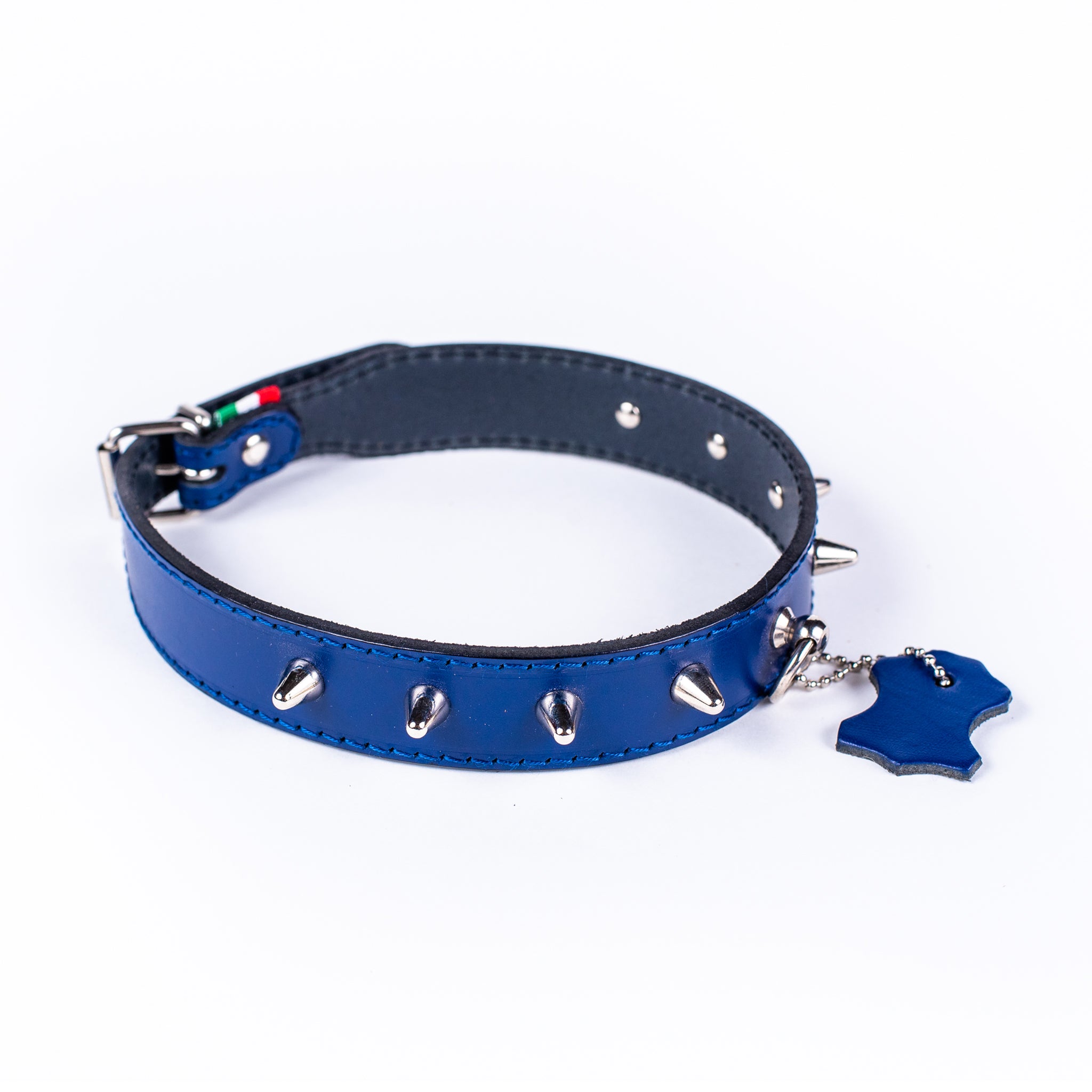European Leather Studded Cone Collar for Small Dogs - Pet Recovery Collar After Surgery, Vet Recommended for Wound Protection & Healing