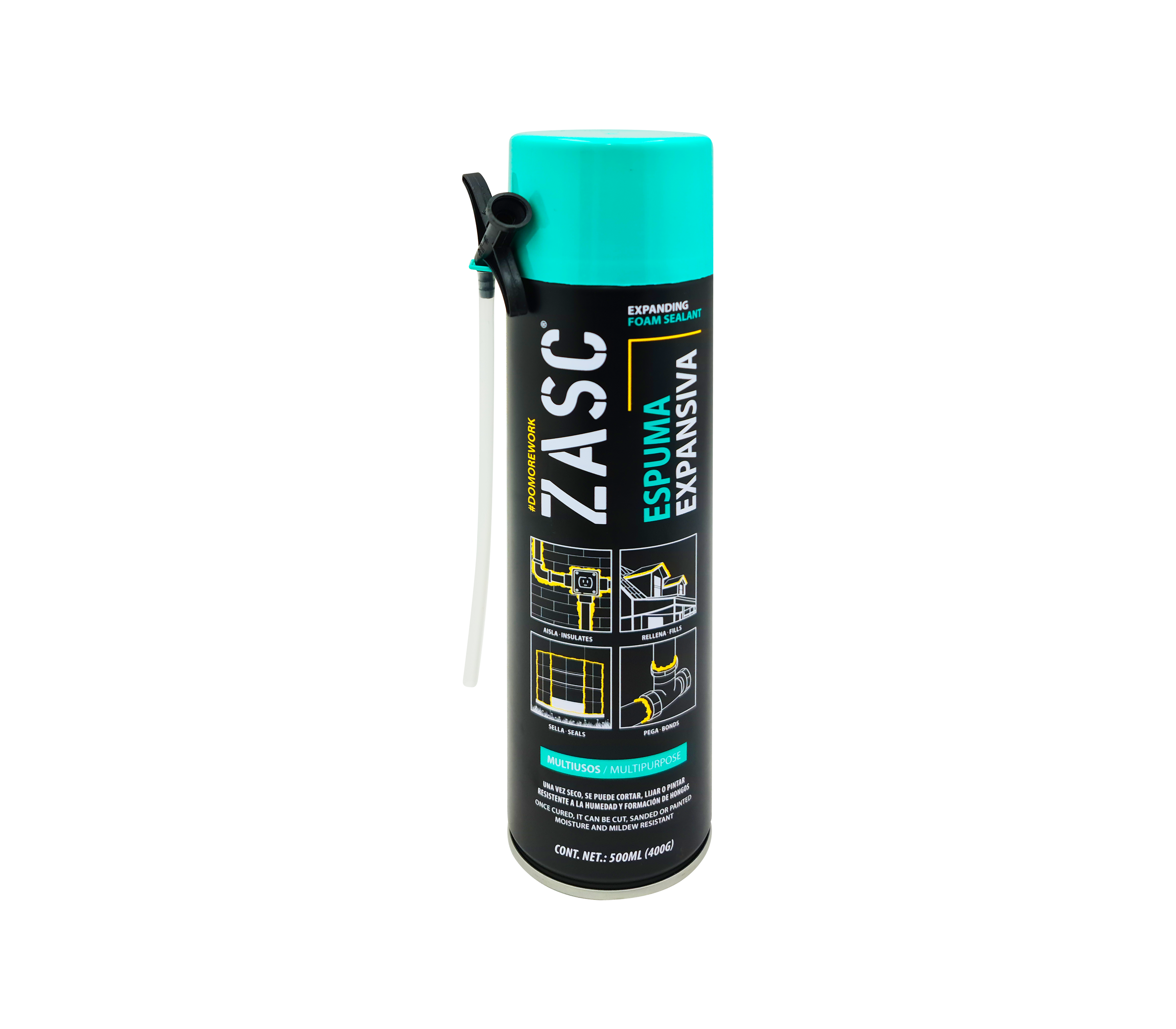 Expanding Foam Spray 500ML - High-Quality Polyurethane Foam Sealant for Gaps & Cracks - Ideal for Home Insulation, DIY Projects & Construction Use
