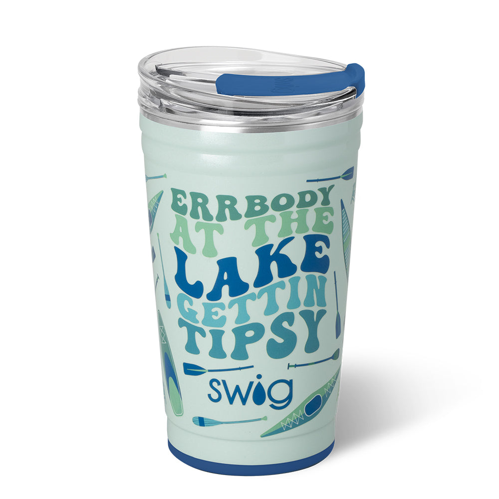 24oz Errbody At The Lake Party Cup - Insulated Stainless Steel Tumbler for Beach, Pool & Outdoor Gatherings
