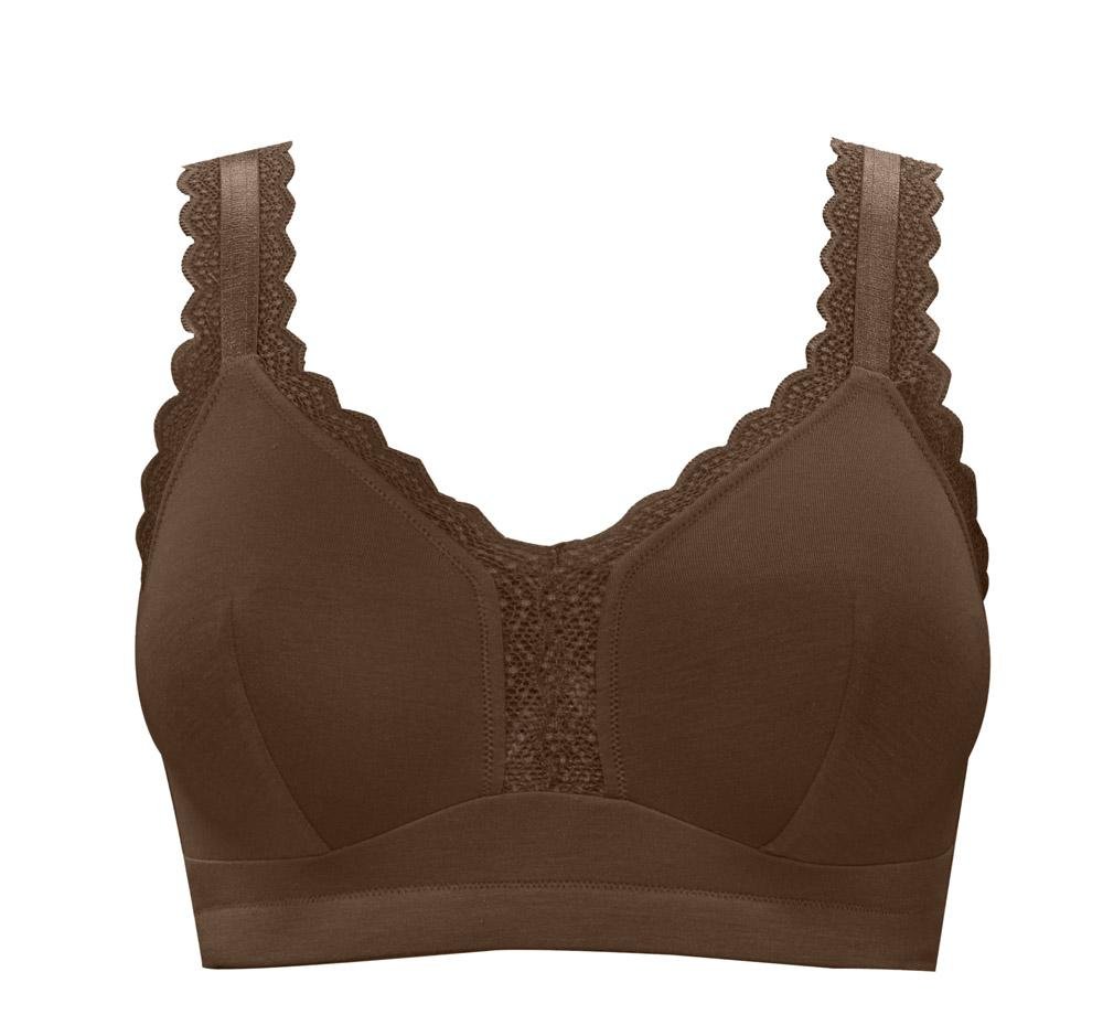 Parfait Dalis Wire Free Bralette - Comfortable Seamless Deep Nude Bra for Women | Perfect for Yoga, Lounge & Everyday Wear