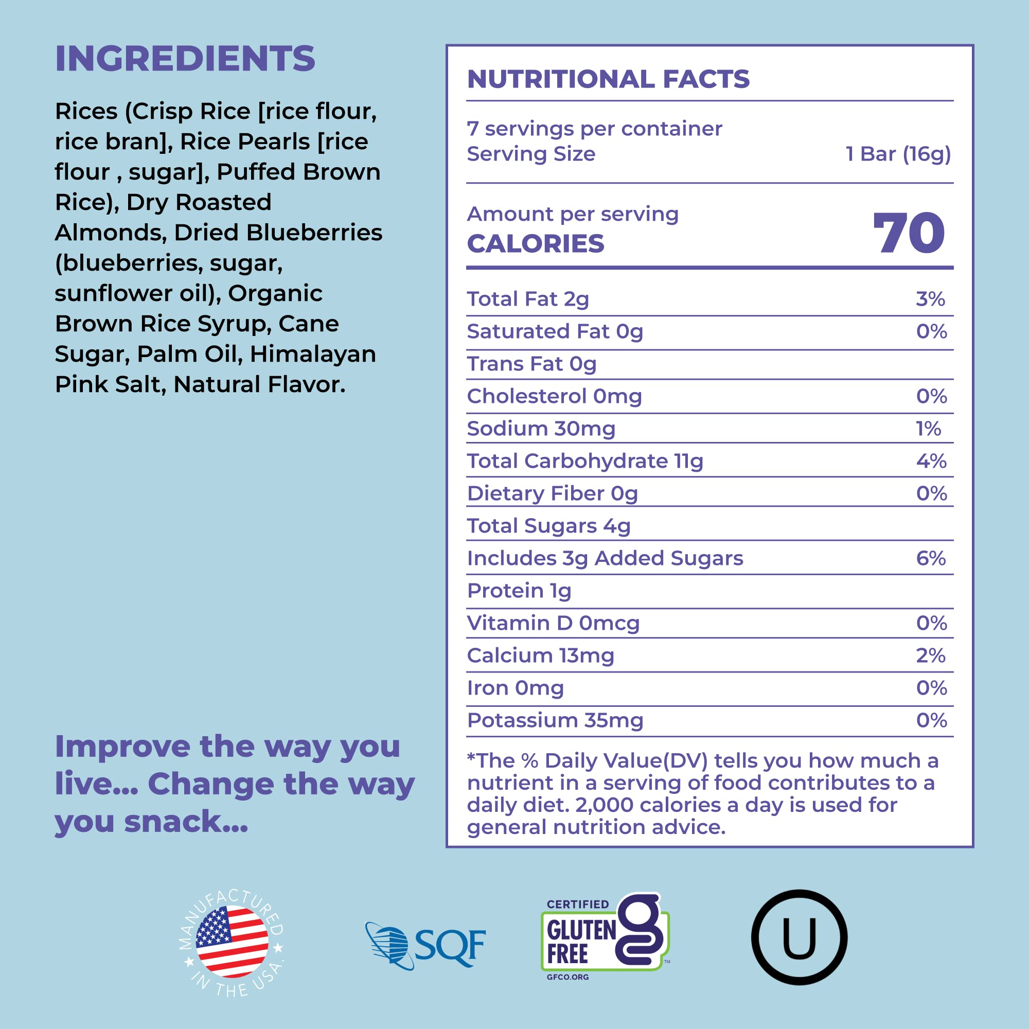 180 Snacks Skinny Rice Bars Bundle - Cranberry & Blueberry Flavored Rice Bars with Almonds & Himalayan Salt - Low Calorie (70 Cal) Non-GMO Gluten-Free Healthy Snacks for Weight Loss - 28 Count - Perfect for Office, Gym & On-the-Go Nutrition